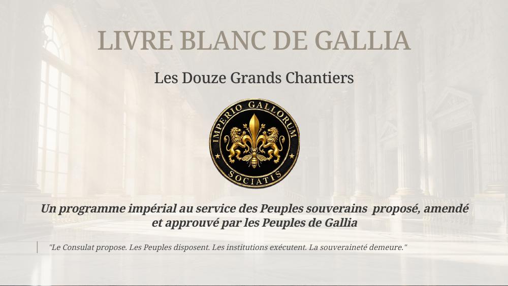 Couverture originale — Livre blanc de Gallia