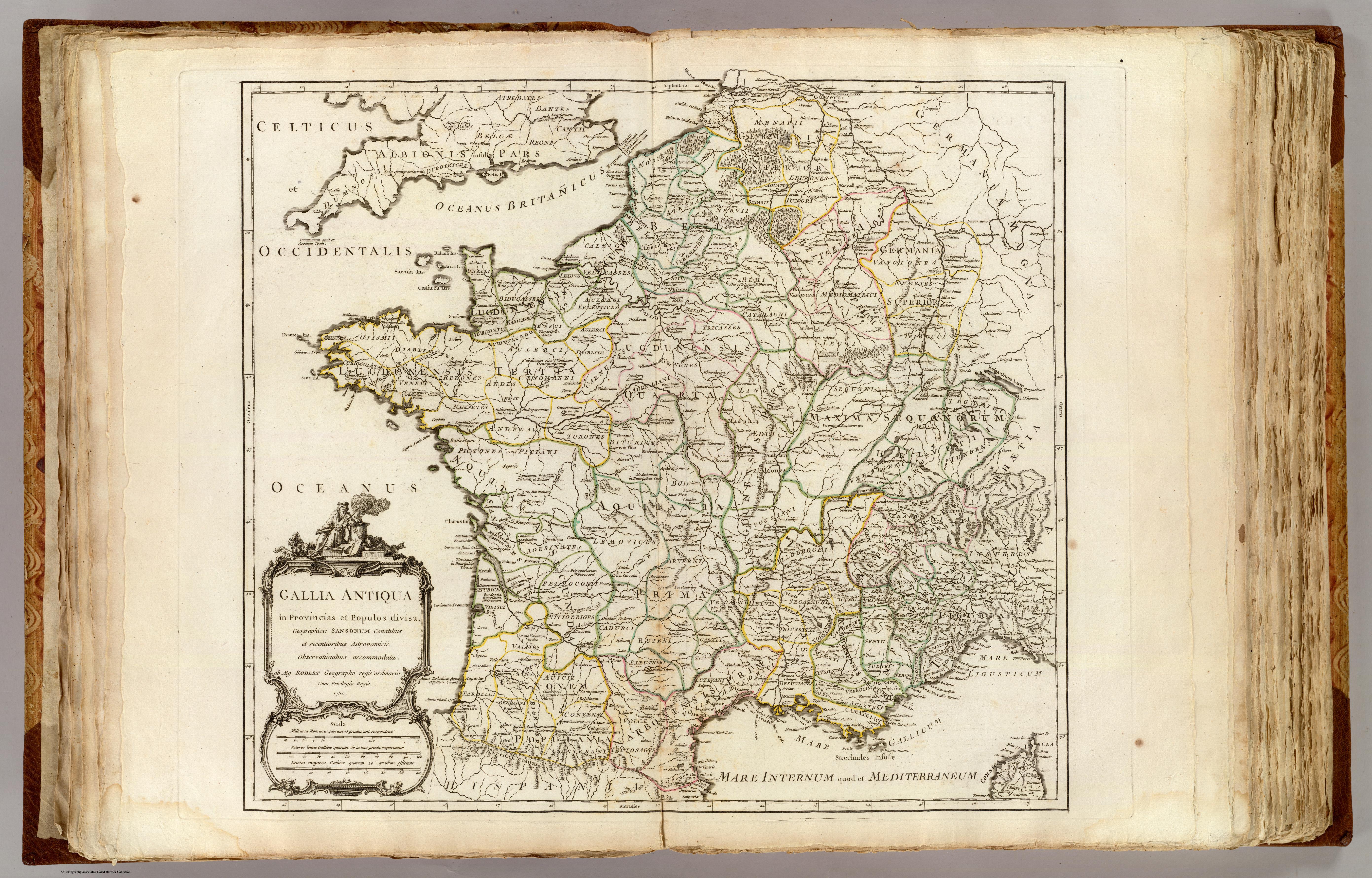 GALLIA ANTIQUA in Provincias et Populos divisa