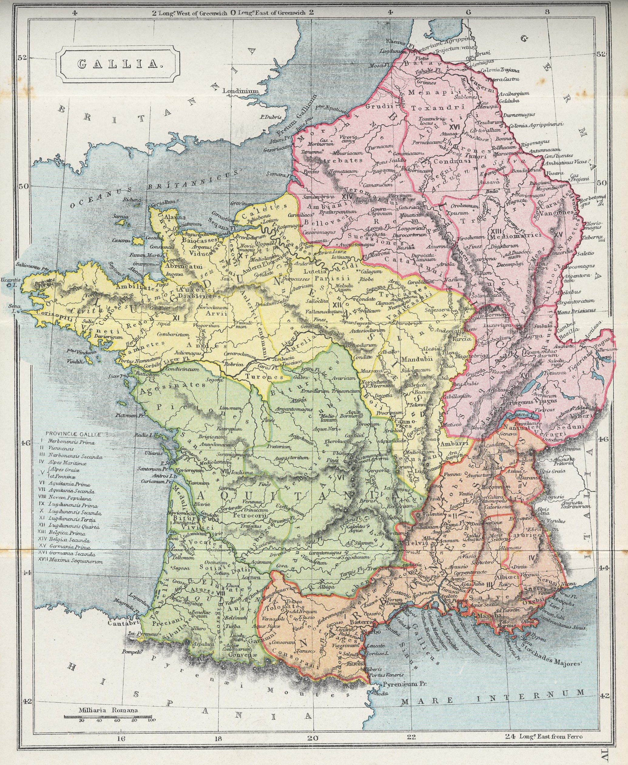 Original — Carte « GALLIA »