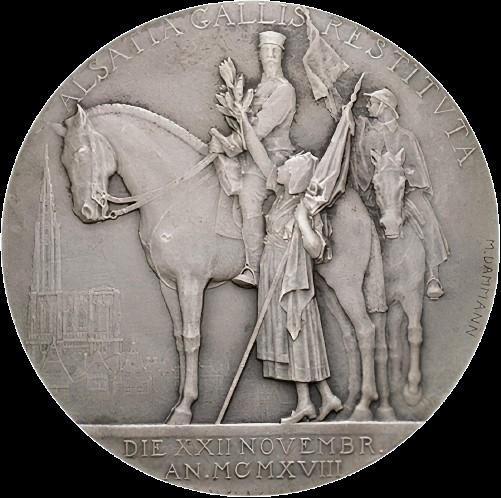 Original — Médaille Alsatia Gallis Restituta