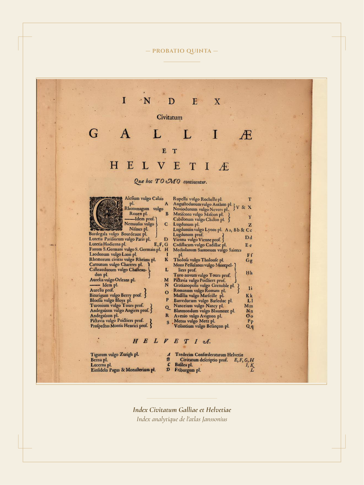 Original — Index Civitatum Galliae