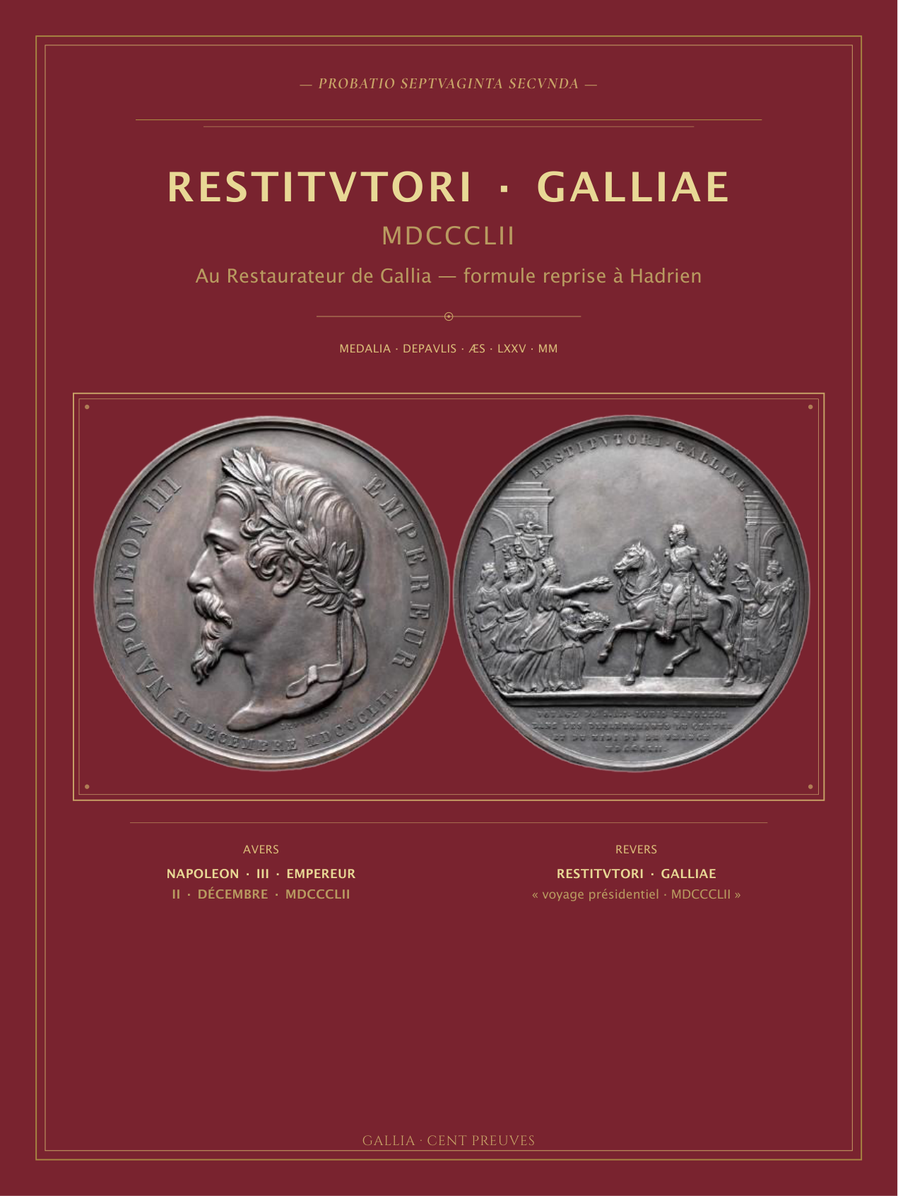 RESTITVTORI GALLIAE — Les Cent Preuves, planche p. 173